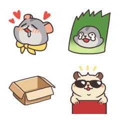 [LINE絵文字] KunBao - Stock Rat Emojiの画像