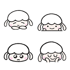 [LINE絵文字] DuoDuo Sheep Emojiの画像