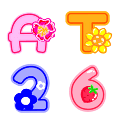 [LINE絵文字] ABC絵文字♪イチゴちゃんマン7の画像