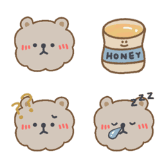 [LINE絵文字] Milk Tea Bearの画像