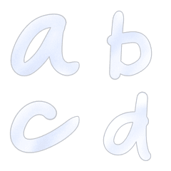 [LINE絵文字] ABC in Water Color Styleの画像