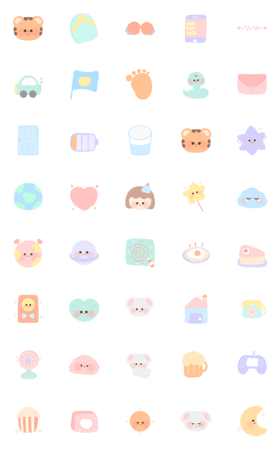 [LINE絵文字]socute emojiの画像一覧