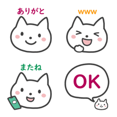 [LINE絵文字] 毎日使える！ねこの絵文字の画像