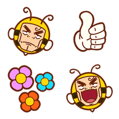 [LINE絵文字] Bee man First Ball [Expression]の画像