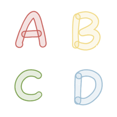 [LINE絵文字] English Words ABC114の画像