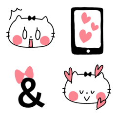 [LINE絵文字] ポップなねこちゃん2の画像