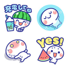 [LINE絵文字] ❤️夏に便利 ！ [でか文字]ミニスタンプの画像