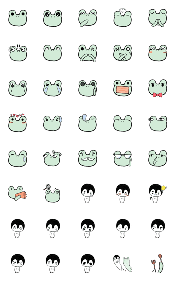 [LINE絵文字]Guli and Guin Everyday Faces NEW！！の画像一覧