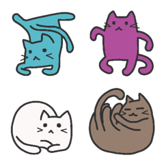 [LINE絵文字] ゆるい猫たちの画像