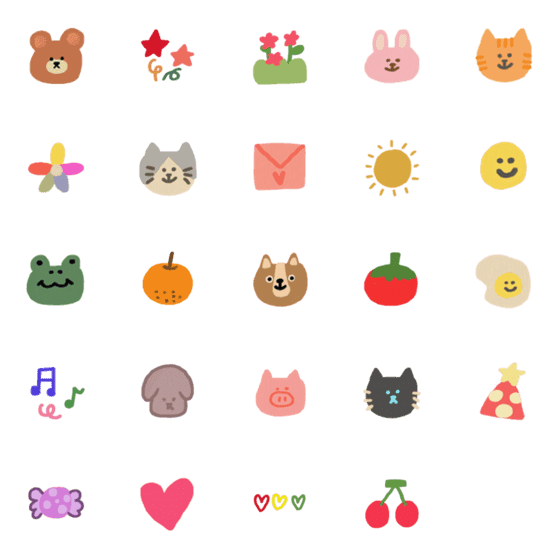 [LINE絵文字]Oil painting cute stickersの画像一覧