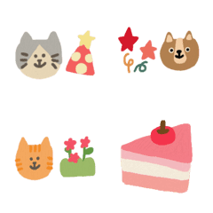 [LINE絵文字] Oil painting cute stickers2の画像