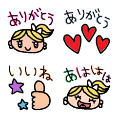 [LINE絵文字] (色んな絵文字セット278大人可愛いシンプルの画像