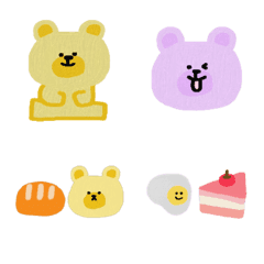 [LINE絵文字] Oil painting cute stickers3の画像