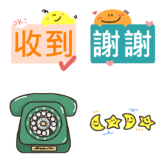 [LINE絵文字] Cute emoji for businessの画像