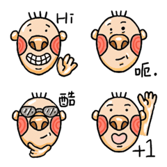 [LINE絵文字] Mr. Si Mao's ever-changing expressionsの画像