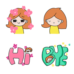 [LINE絵文字] hello byeの画像