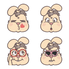 [LINE絵文字] RabbitRaby Emojiの画像