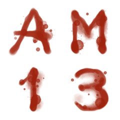 [LINE絵文字] Scary Blood Font 2の画像