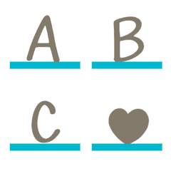 [LINE絵文字] English - Alphabets 2.2の画像