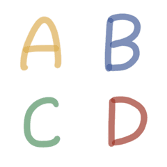 [LINE絵文字] English Words ABC123の画像