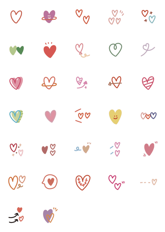 [LINE絵文字]Cute love stickersの画像一覧