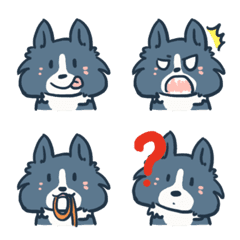 [LINE絵文字] Border Collie - Coin 365 Emojiの画像