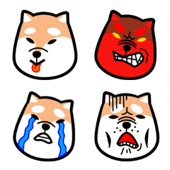 [LINE絵文字] 少しかわいい柴犬の画像