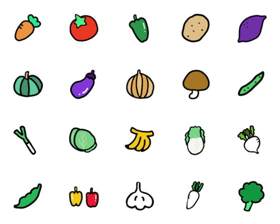 [LINE絵文字]野菜生活の画像一覧