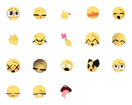 [LINE絵文字]little emoji >:3の画像一覧