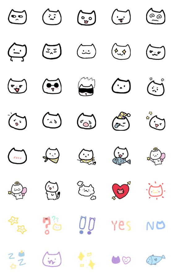 [LINE絵文字]Meowmujiの画像一覧