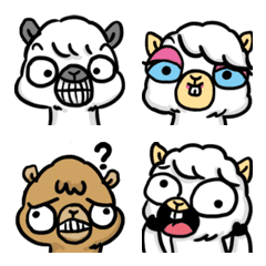 [LINE絵文字] Funny Alpacaの画像