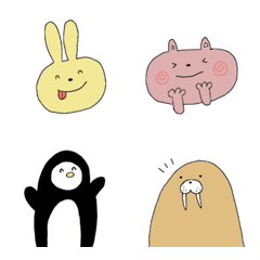 [LINE絵文字] 動物の絵文字たちの画像