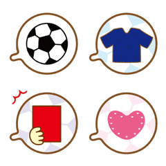 [LINE絵文字] サッカー大好き！！サッカー応援絵文字の画像