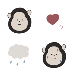 [LINE絵文字] 〇 gorilla emoji 〇の画像