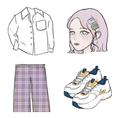 [LINE絵文字] what should I wearの画像