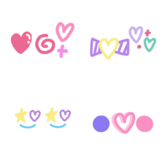 [LINE絵文字] Neon color stickers2の画像