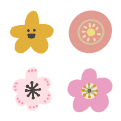 [LINE絵文字] Flower stickers sticker bookの画像