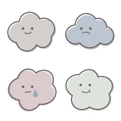 [LINE絵文字] Cloudy Emoji.の画像