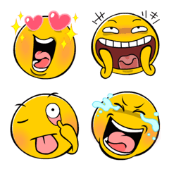 [LINE絵文字] Yellow Man Emoji so cute Vol.1の画像