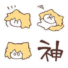 [LINE絵文字] kamiねこの絵文字の画像