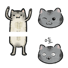 [LINE絵文字] Kitty cat bagelの画像