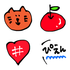 [LINE絵文字] 使える！手描きの可愛い絵文字☺︎の画像