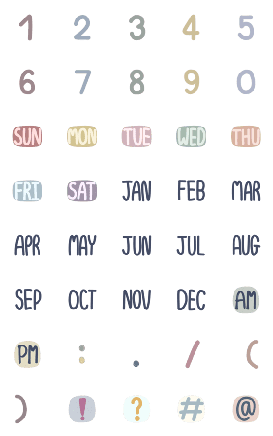 [LINE絵文字]date_calendarの画像一覧