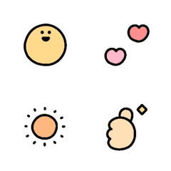 [LINE絵文字] mini emoji : )の画像