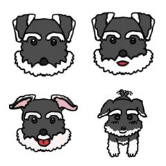 [LINE絵文字] My Mini Schnauzer, Fufu Emojiの画像