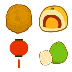 [LINE絵文字] Mid-Autumn Mooncakesの画像