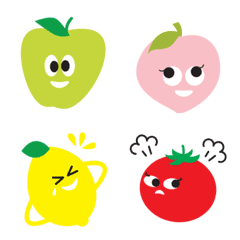 [LINE絵文字] fruity friendsの画像