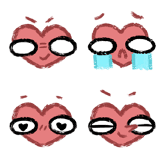 [LINE絵文字] Painted Heart Emojiの画像