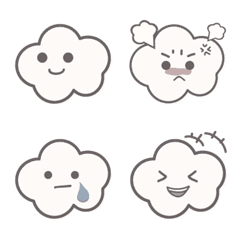 [LINE絵文字] Cloudy Emoji.NEWの画像