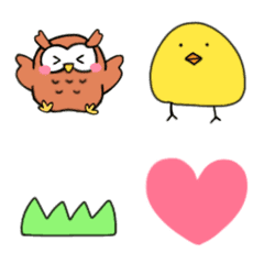 [LINE絵文字] わし、ミミズク絵文字の画像